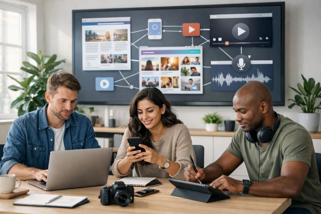 erfahren sie, wie sie eine kohärente redaktionelle multi-plattform-präsenz aufbauen, um ihre inhalte effektiv zu verbreiten und ihre zielgruppe über verschiedene kanäle hinweg anzusprechen.