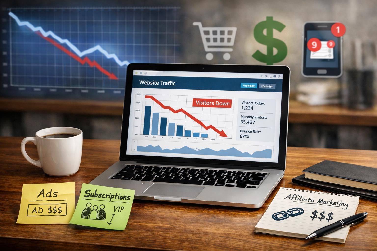 erfahren sie effektive strategien zur monetarisierung ihrer website trotz rückläufigem organischem traffic. optimieren sie einnahmen und nutzen sie alternative einnahmequellen erfolgreich.